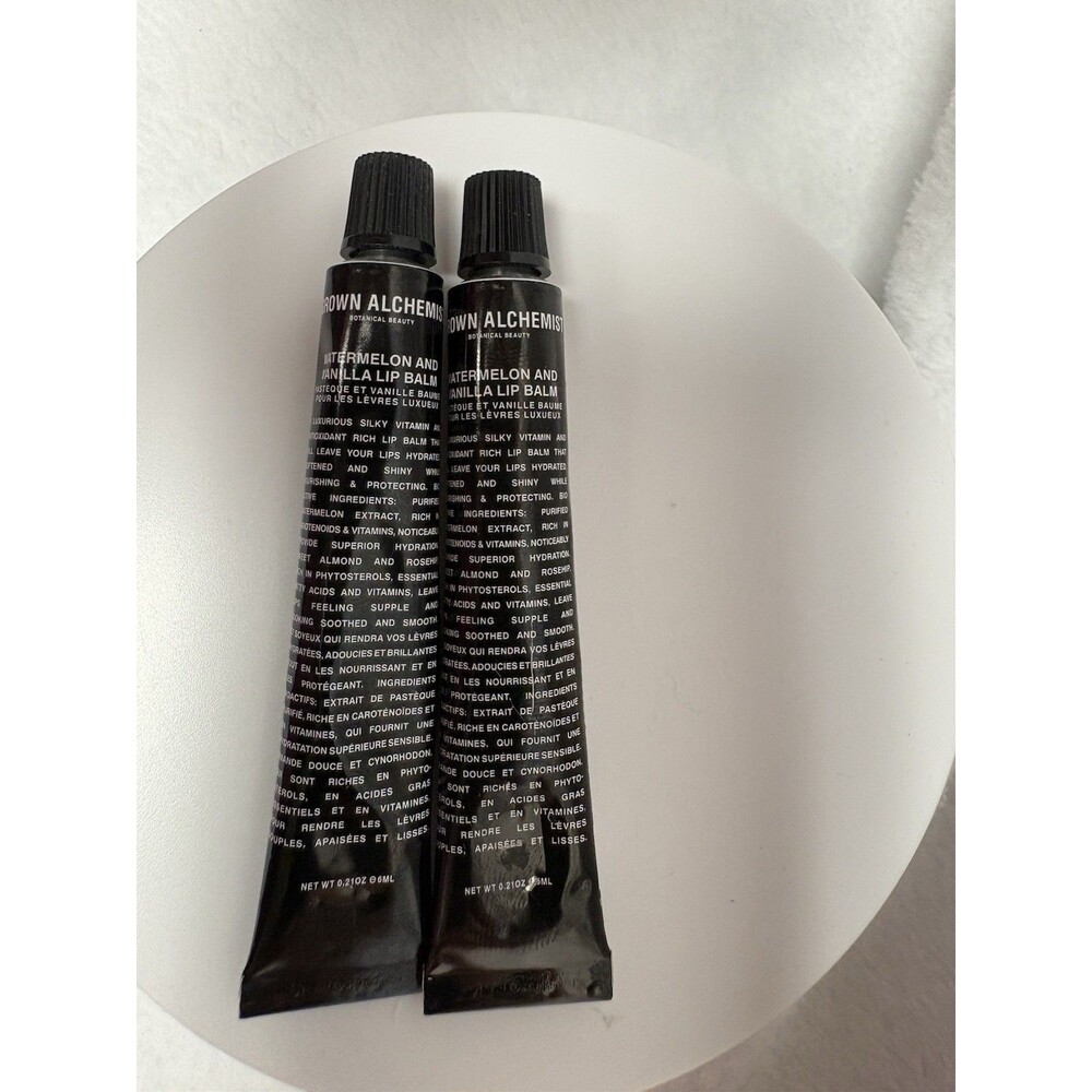 Grown Alchemist Lip Balm Vanilla Watermelon 0.40 oz Pack of 2, New Sealed